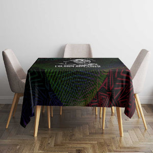 Fannie Lou Hamer Tablecloth Im Sick and Tired Quote Design Bold Portrait and Civil Rights Movement Tribute - African Pride