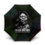 Fannie Lou Hamer Umbrella Im Sick and Tired Quote Design Bold Portrait and Civil Rights Movement Tribute - African Pride