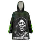 Fannie Lou Hamer Wearable Blanket Hoodie Im Sick and Tired Quote Design Bold Portrait and Civil Rights Movement Tribute - African Pride