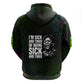 Fannie Lou Hamer Zip Hoodie Im Sick and Tired Quote Design Bold Portrait and Civil Rights Movement Tribute - African Pride