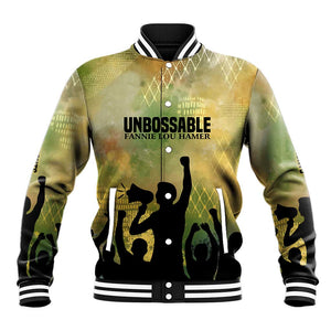 Fannie Lou Hamer Baseball Jacket Unbossable Quote Design Protest Silhouettes and Voting Rights Tribute - African Pride