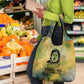 Fannie Lou Hamer Grocery Bag Unbossable Quote Design Protest Silhouettes and Voting Rights Tribute - African Pride