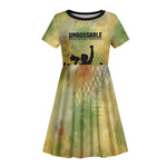 Fannie Lou Hamer Kid Short Sleeve Dress Unbossable Quote Design Protest Silhouettes and Voting Rights Tribute - African Pride