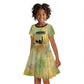 Fannie Lou Hamer Kid Short Sleeve Dress Unbossable Quote Design Protest Silhouettes and Voting Rights Tribute - African Pride