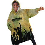 Fannie Lou Hamer Kid Wearable Blanket Hoodie Unbossable Quote Design Protest Silhouettes and Voting Rights Tribute - African Pride