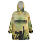 Fannie Lou Hamer Kid Wearable Blanket Hoodie Unbossable Quote Design Protest Silhouettes and Voting Rights Tribute - African Pride