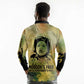 Fannie Lou Hamer Long Sleeve Polo Shirt Unbossable Quote Design Protest Silhouettes and Voting Rights Tribute - African Pride