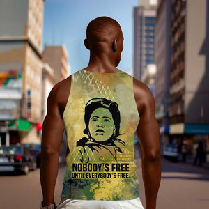 Fannie Lou Hamer Men Tank Top Unbossable Quote Design Protest Silhouettes and Voting Rights Tribute - African Pride