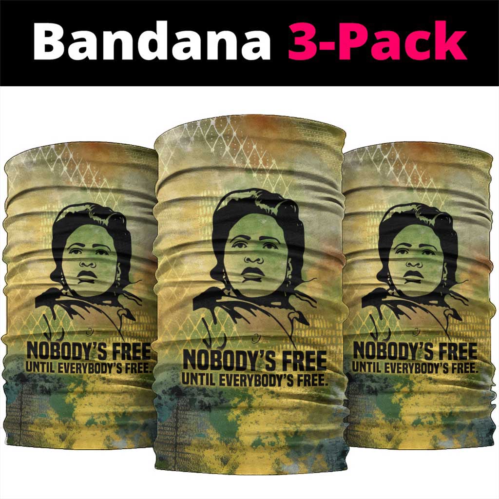 Fannie Lou Hamer Neck Gaiter Unbossable Quote Design Protest Silhouettes and Voting Rights Tribute - African Pride