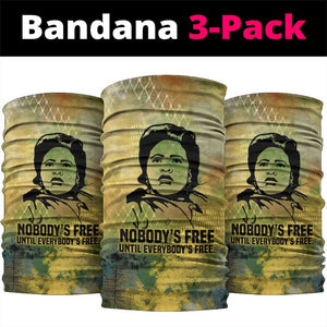 Fannie Lou Hamer Neck Gaiter Unbossable Quote Design Protest Silhouettes and Voting Rights Tribute - African Pride