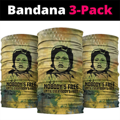 Fannie Lou Hamer Neck Gaiter Unbossable Quote Design Protest Silhouettes and Voting Rights Tribute - African Pride