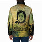 Fannie Lou Hamer Padded Jacket Unbossable Quote Design Protest Silhouettes and Voting Rights Tribute - African Pride