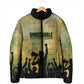 Fannie Lou Hamer Padded Jacket Unbossable Quote Design Protest Silhouettes and Voting Rights Tribute - African Pride