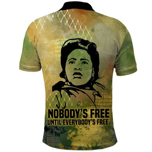 Fannie Lou Hamer Polo Shirt Unbossable Quote Design Protest Silhouettes and Voting Rights Tribute - African Pride