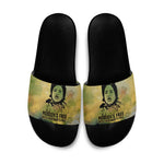 Fannie Lou Hamer Slide Sandals Unbossable Quote Design Protest Silhouettes and Voting Rights Tribute - African Pride