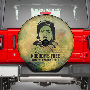 Fannie Lou Hamer Spare Tire Cover Unbossable Quote Design Protest Silhouettes and Voting Rights Tribute - African Pride