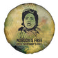 Fannie Lou Hamer Spare Tire Cover Unbossable Quote Design Protest Silhouettes and Voting Rights Tribute - African Pride