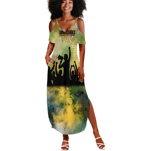 Fannie Lou Hamer Summer Maxi Dress Unbossable Quote Design Protest Silhouettes and Voting Rights Tribute - African Pride