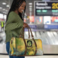 Fannie Lou Hamer Travel Bag Unbossable Quote Design Protest Silhouettes and Voting Rights Tribute - African Pride