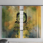 Fannie Lou Hamer Window Curtain Unbossable Quote Design Protest Silhouettes and Voting Rights Tribute - African Pride