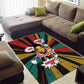 Fannie Lou Hamer Area Rug with Pop Art Comic Style Design Bold Quote and Civil Rights Tribute - African Pride