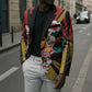Fannie Lou Hamer Blazer with Pop Art Comic Style Design Bold Quote and Civil Rights Tribute - African Pride