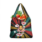 Fannie Lou Hamer Grocery Bag with Pop Art Comic Style Design Bold Quote and Civil Rights Tribute - African Pride