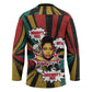 Fannie Lou Hamer Hockey Jersey with Pop Art Comic Style Design Bold Quote and Civil Rights Tribute - African Pride
