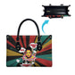 Fannie Lou Hamer Leather Bag with Pop Art Comic Style Design Bold Quote and Civil Rights Tribute - African Pride