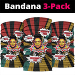 Fannie Lou Hamer Neck Gaiter with Pop Art Comic Style Design Bold Quote and Civil Rights Tribute - African Pride