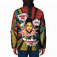 Fannie Lou Hamer Padded Jacket with Pop Art Comic Style Design Bold Quote and Civil Rights Tribute - African Pride