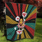 Fannie Lou Hamer Quilt with Pop Art Comic Style Design Bold Quote and Civil Rights Tribute - African Pride