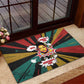 Fannie Lou Hamer Rubber Doormat with Pop Art Comic Style Design Bold Quote and Civil Rights Tribute - African Pride