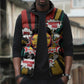 Fannie Lou Hamer Sleeveless Puffer Jacket with Pop Art Comic Style Design Bold Quote and Civil Rights Tribute - African Pride