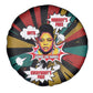Fannie Lou Hamer Spare Tire Cover with Pop Art Comic Style Design Bold Quote and Civil Rights Tribute - African Pride