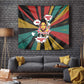 Fannie Lou Hamer Tapestry with Pop Art Comic Style Design Bold Quote and Civil Rights Tribute - African Pride