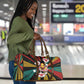 Fannie Lou Hamer Travel Bag with Pop Art Comic Style Design Bold Quote and Civil Rights Tribute - African Pride