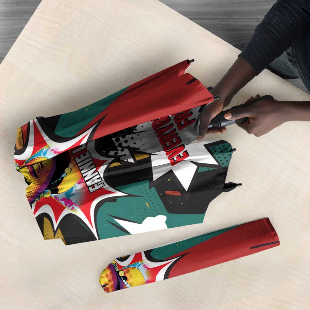 Fannie Lou Hamer Umbrella with Pop Art Comic Style Design Bold Quote and Civil Rights Tribute - African Pride