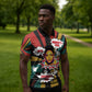 Fannie Lou Hamer Zipper Polo Shirt with Pop Art Comic Style Design Bold Quote and Civil Rights Tribute - African Pride