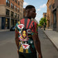 Fannie Lou Hamer Zipper Polo Shirt with Pop Art Comic Style Design Bold Quote and Civil Rights Tribute - African Pride