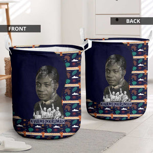 Kwame Nkrumah Laundry Basket Ghana Pan-African Print Design Portrait and Anti-Colonial Legacy Tribute - African Pride