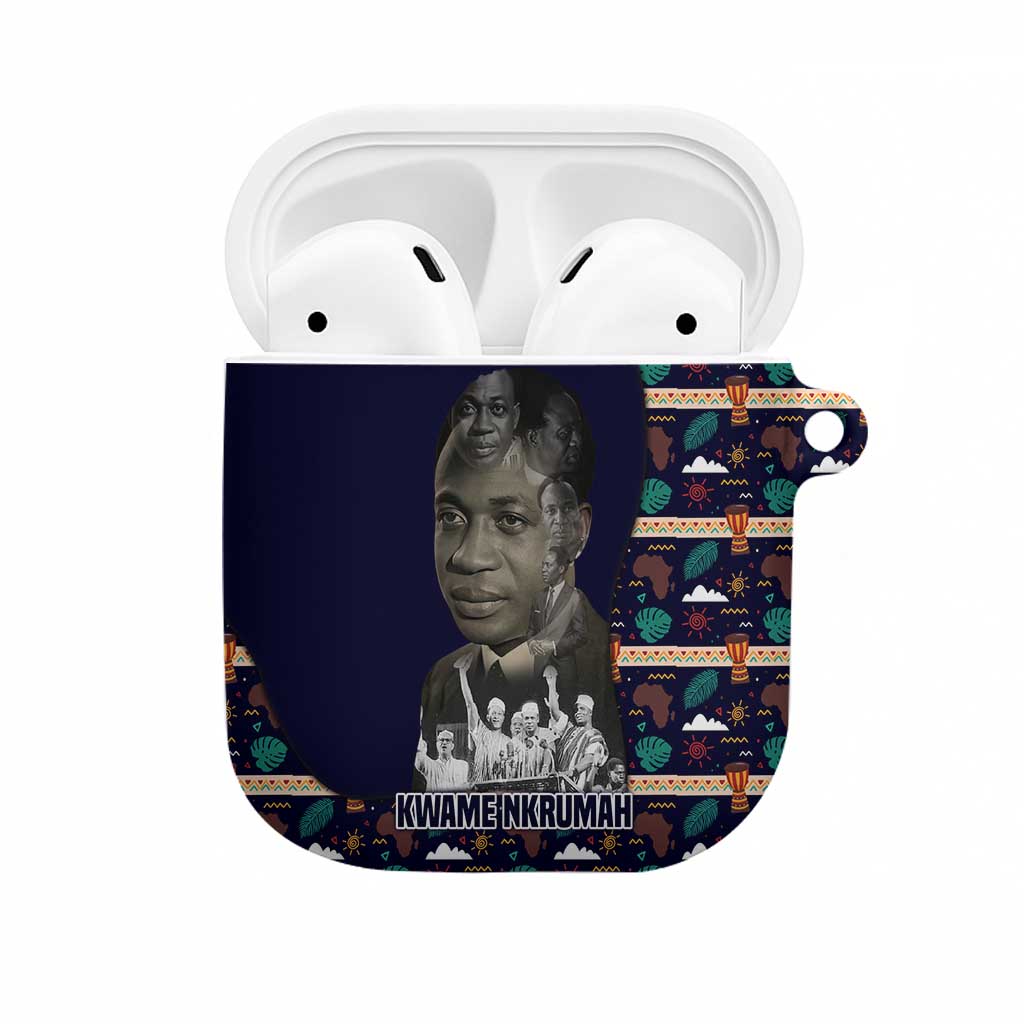 Kwame Nkrumah AirPods Case Ghana Pan-African Print Design Portrait and Anti-Colonial Legacy Tribute - African Pride