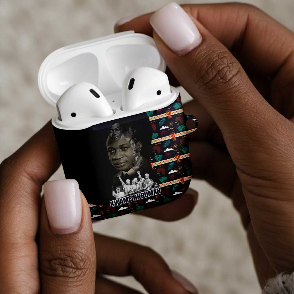 Kwame Nkrumah AirPods Case Ghana Pan-African Print Design Portrait and Anti-Colonial Legacy Tribute - African Pride