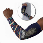 Kwame Nkrumah Arm Sleeves Ghana Pan-African Print Design Portrait and Anti-Colonial Legacy Tribute - African Pride