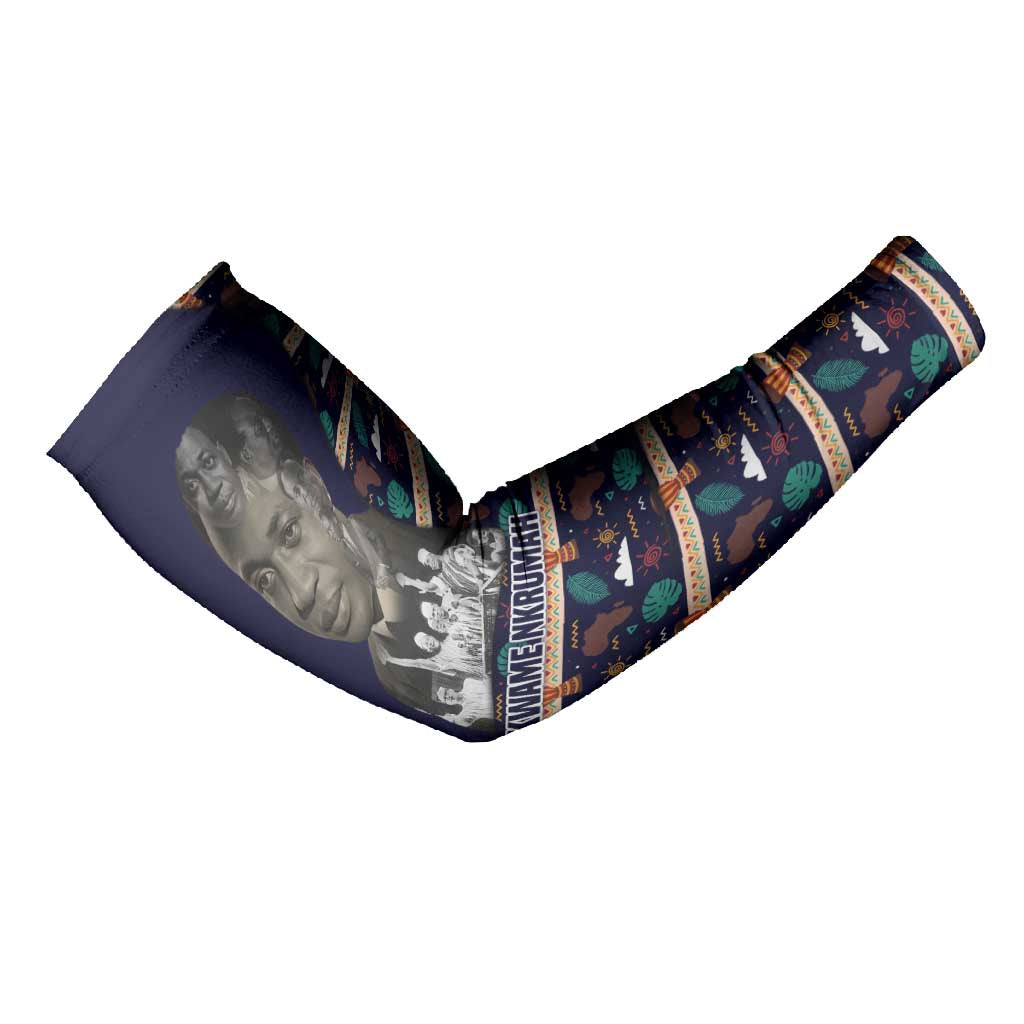 Kwame Nkrumah Arm Sleeves Ghana Pan-African Print Design Portrait and Anti-Colonial Legacy Tribute - African Pride