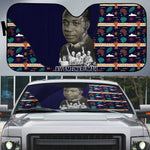 Kwame Nkrumah Auto Sun Shade Ghana Pan-African Print Design Portrait and Anti-Colonial Legacy Tribute - African Pride