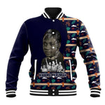 Kwame Nkrumah Baseball Jacket Ghana Pan-African Print Design Portrait and Anti-Colonial Legacy Tribute - African Pride