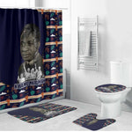Kwame Nkrumah Bathroom Set Ghana Pan-African Print Design Portrait and Anti-Colonial Legacy Tribute - African Pride