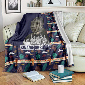 Kwame Nkrumah Blanket Ghana Pan-African Print Design Portrait and Anti-Colonial Legacy Tribute - African Pride