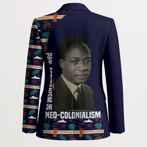Kwame Nkrumah Blazer Ghana Pan-African Print Design Portrait and Anti-Colonial Legacy Tribute - African Pride